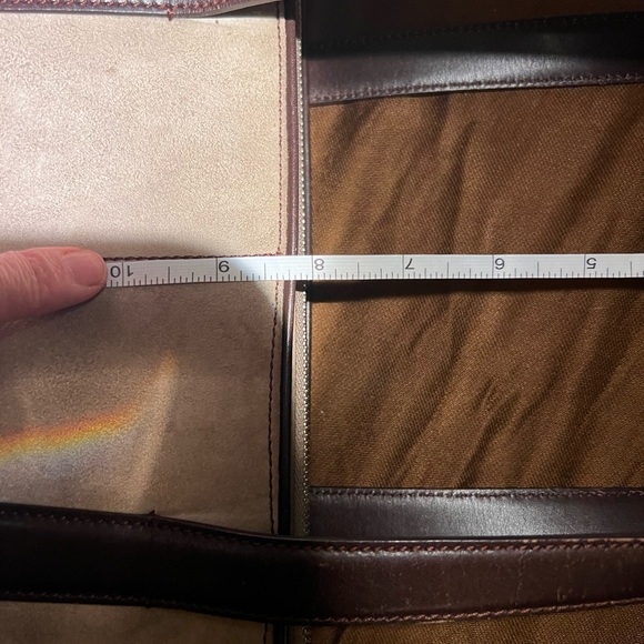 Salvatore Ferragamo brown leather straps and tan suede bag. Great condition - Picture 13 of 16